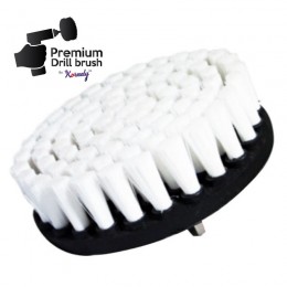 Profesionalus valymo šepetys Premium Drill Brush - ypač minkštas, baltas, 1